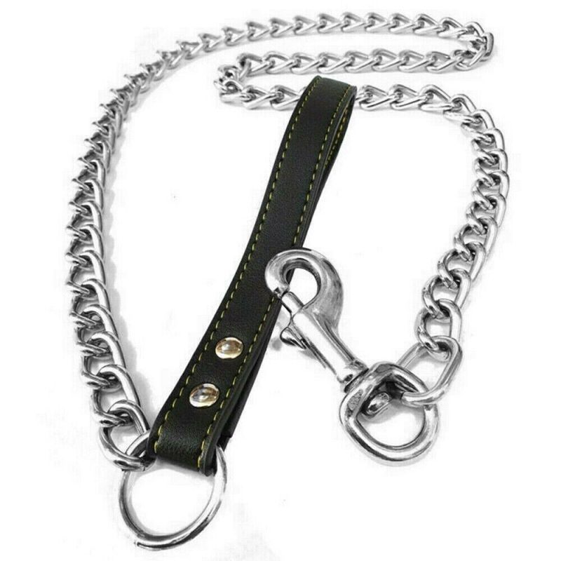 1PCS 1.2m Metal Chain Dog Lead Pet Puppy Leash - Image 4