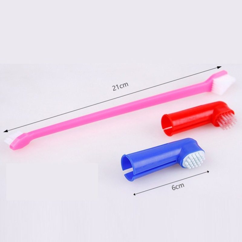 Double Head Toothbrush  Soft Pet Finger - Image 2