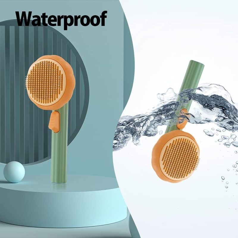 Pet Pumpkin Brush, Pet Grooming Self Cleaning - Image 3