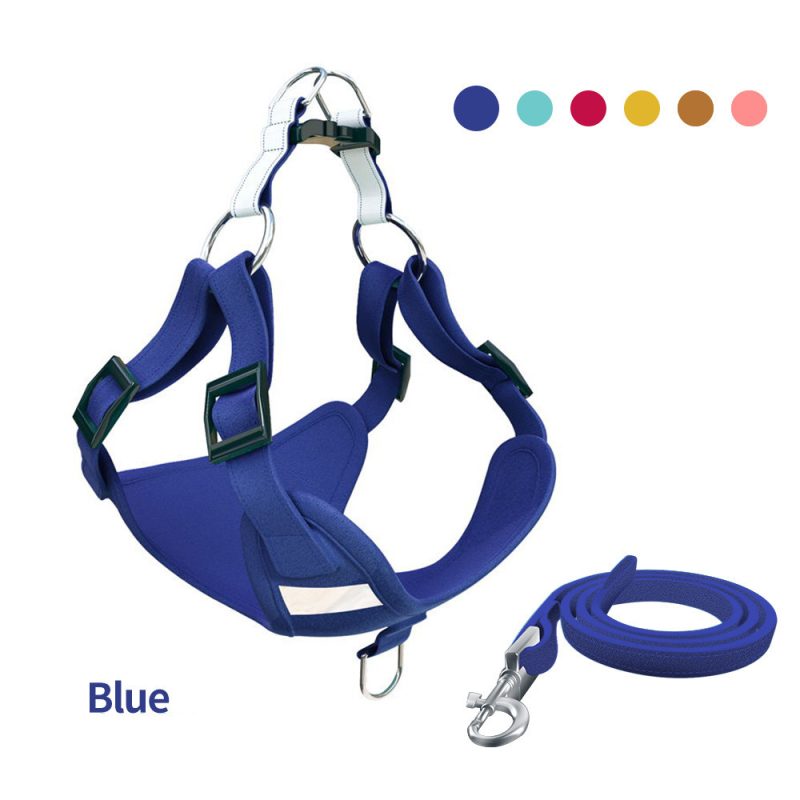 Pet Dog Harness Reflective Dog Leash Vest Type Harness Set - Image 2