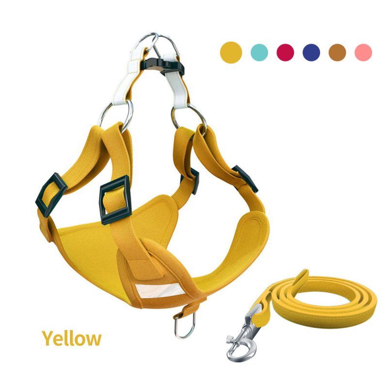 Pet Dog Harness Reflective Dog Leash Vest Type Harness Set - Image 8