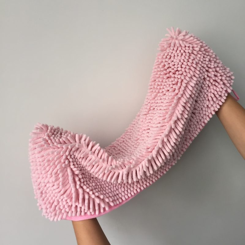 Pet Bathing Dry Hair Towel Chenille Quick-drying Extra Large Absorbent Towel - Image 8