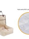 2 In 1 Pet Dog Carrier Folding Car Seat Pad - Image 6