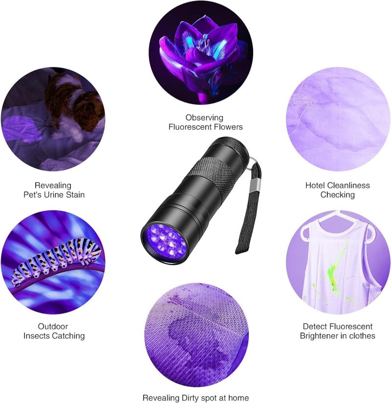 UV Flashlight LED Handheld Blacklight Flashlight - Image 7