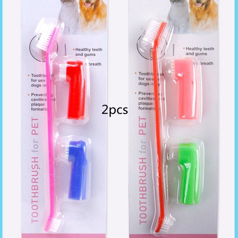 Double Head Toothbrush  Soft Pet Finger - Image 6