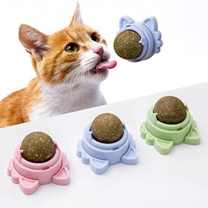 Catnip Balls That Stick On Wall Catnip