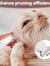 Pets Dog Paw Trimmer With LED Light Fully Waterproof Pet Hair Trimmer With LED Display Dog Clippers For Grooming Widen Blade - Image 4