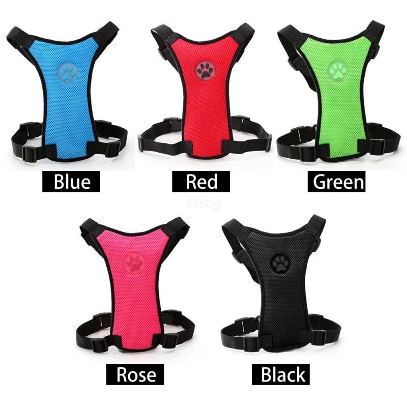 Dog supplies Breathable mesh chest straps Pet car safety chest back - Image 7