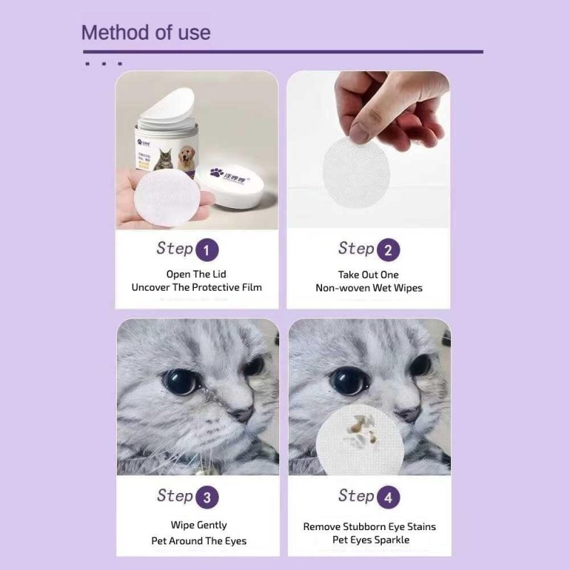 Pet Eye Wipes, 200 Wipes  Can Pet Eye CleaningWipes - Image 9