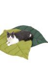 Cat Mattress Leaf Shape Cat Nest Cat And Dog Double-Sided Available Floor Mat Cover Pad Warm And Comfortable Cartoon Cat Bed Indoor Warm Accessories - Image 2