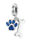 Blue Zircon Cute Pet Cat And Dog Paw Print Pendant Accessories - Image 4