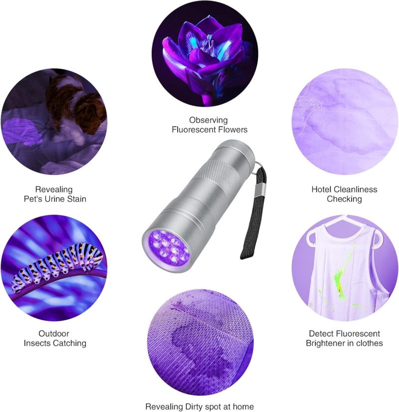 UV Flashlight LED Handheld Blacklight Flashlight - Image 10