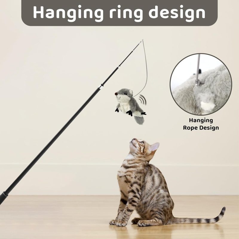 lCat Catnip Toys Flapping Squirrel - Image 2