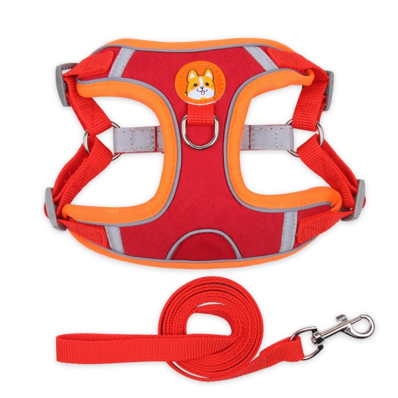 Dog Harness Cat Harness Reflective Dogs Leashs Soft Mesh Chest Strap - Image 8