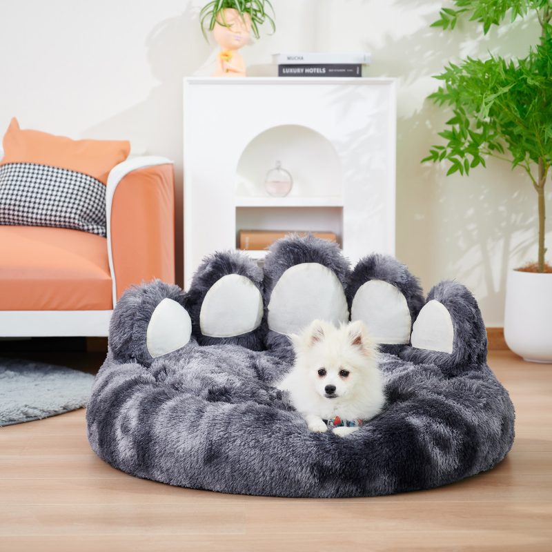 Cute Dog Bear Paw Shape Dog Bed - Image 5