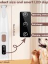 Pets Dog Paw Trimmer With LED Light Fully Waterproof Pet Hair Trimmer With LED Display Dog Clippers For Grooming Widen Blade - Image 3