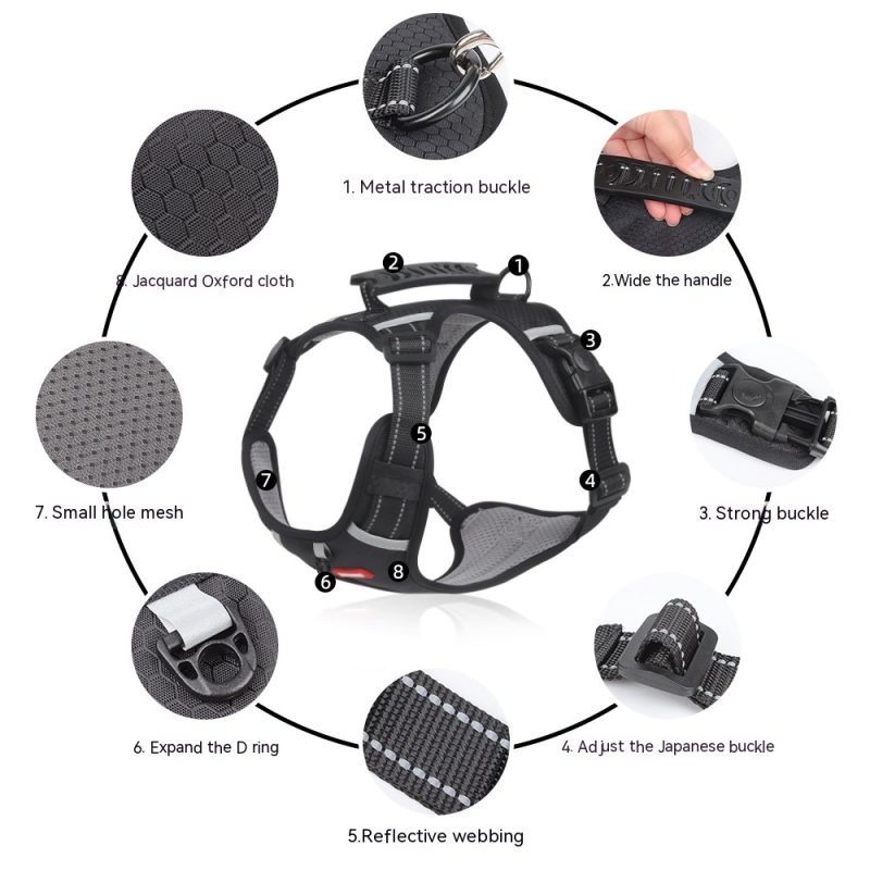 Pet Hand Holding Rope Vest-style Explosion-proof Reflective - Image 5