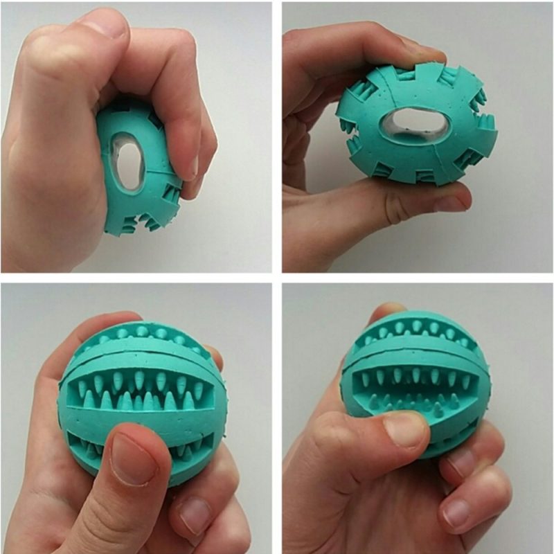 Pet Slow Feeder Dog Toy Cute Funny Rubber Dog Ball Toy - Image 8