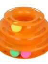 Pet Cat Crazy Ball Disk Interactive Toys Amusement Plate Trilaminar Funny Toy - Image 9