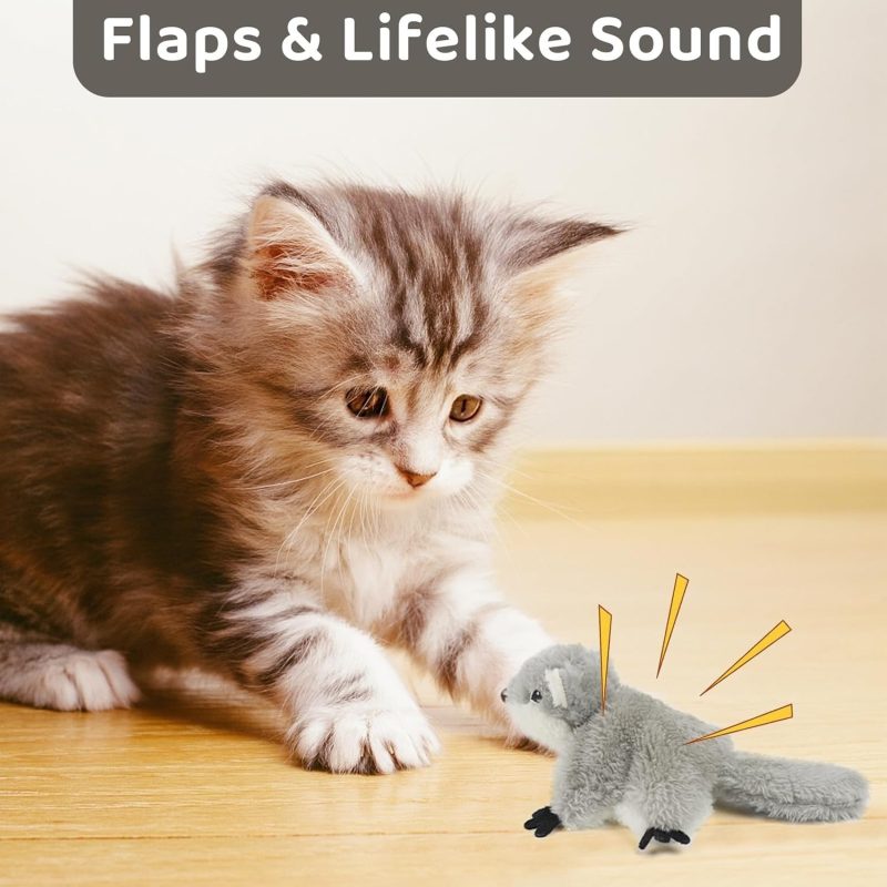 lCat Catnip Toys Flapping Squirrel - Image 6