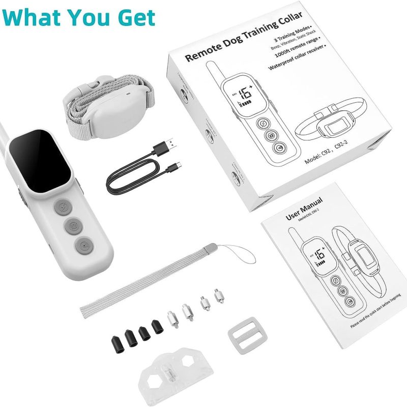Remote Control Pet Color Screen Dog Training Bark-stop Trainer - Image 3