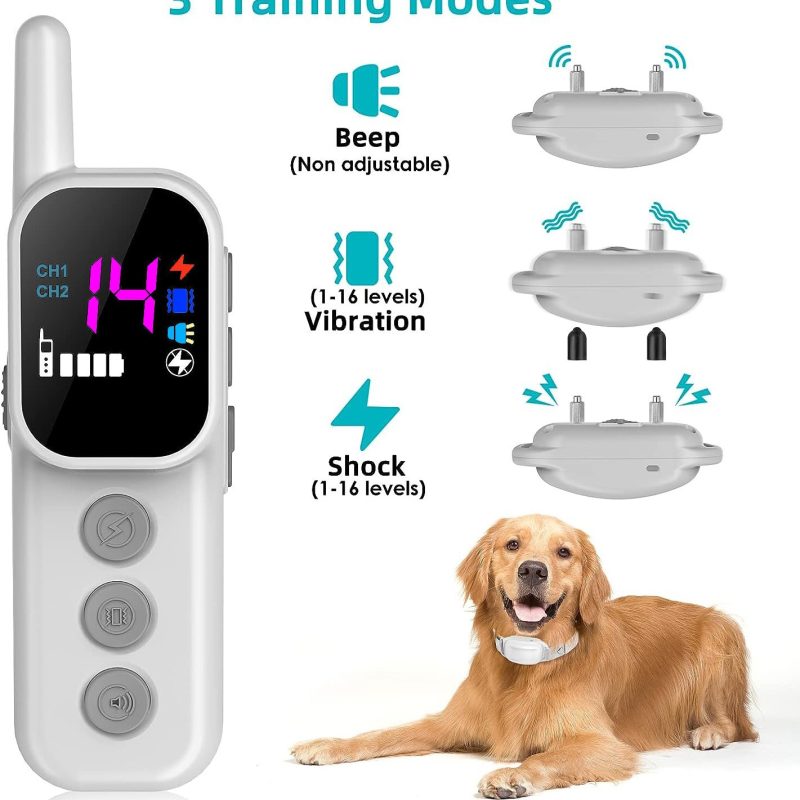 Remote Control Pet Color Screen Dog Training Bark-stop Trainer - Image 4
