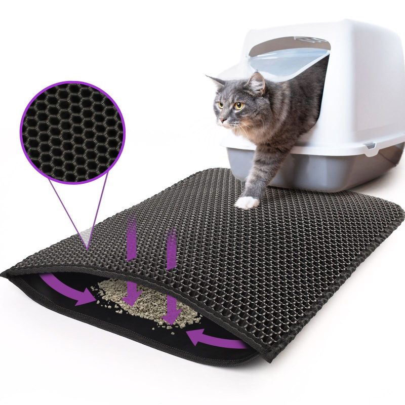 Kitty Cat Litter Mat Trapping Honeycomb Double