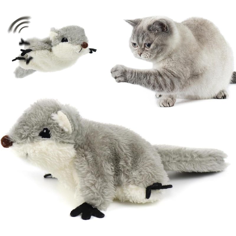 lCat Catnip Toys Flapping Squirrel