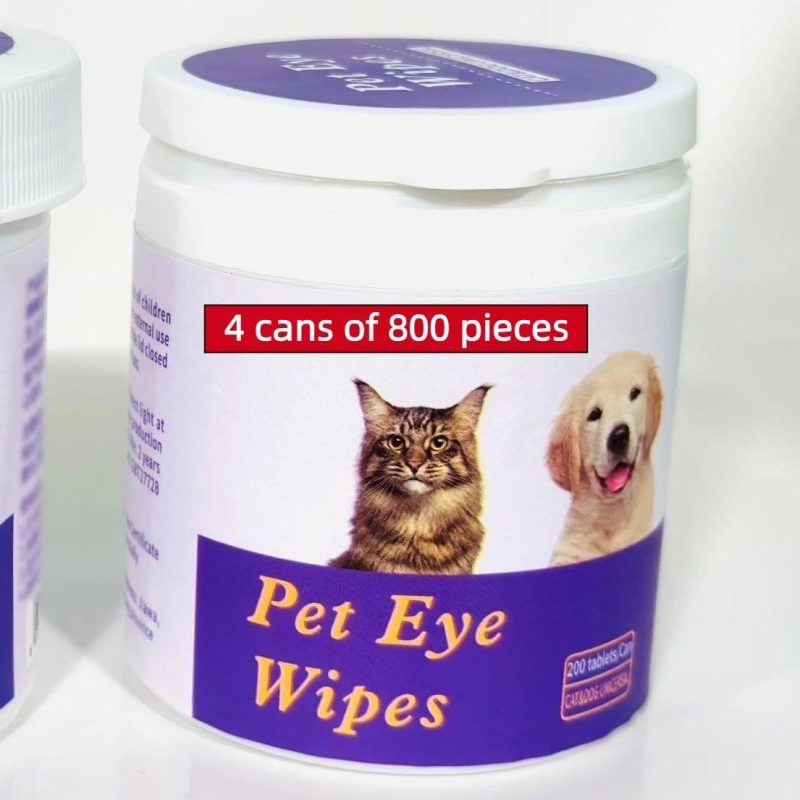 Pet Eye Wipes, 200 Wipes  Can Pet Eye CleaningWipes - Image 3