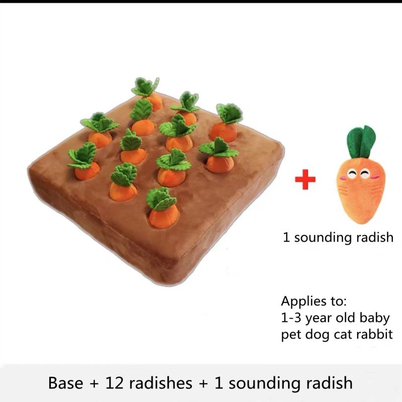 Pet Dog Toys Carrot Plush Toy - Image 2