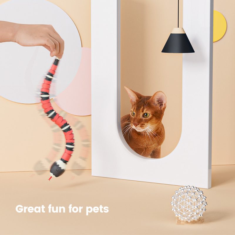 Tricky Interactive Sleeping Electric Induction Snake Toys - Image 4