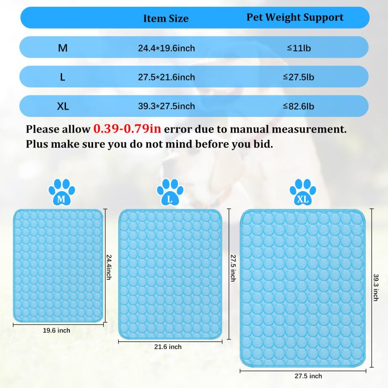 Pet Cooling Mat Cool Pad Cushion Dog - Image 3