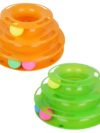 Pet Cat Crazy Ball Disk Interactive Toys Amusement Plate Trilaminar Funny Toy - Image 5