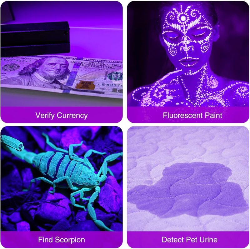UV Flashlight LED Handheld Blacklight Flashlight - Image 2
