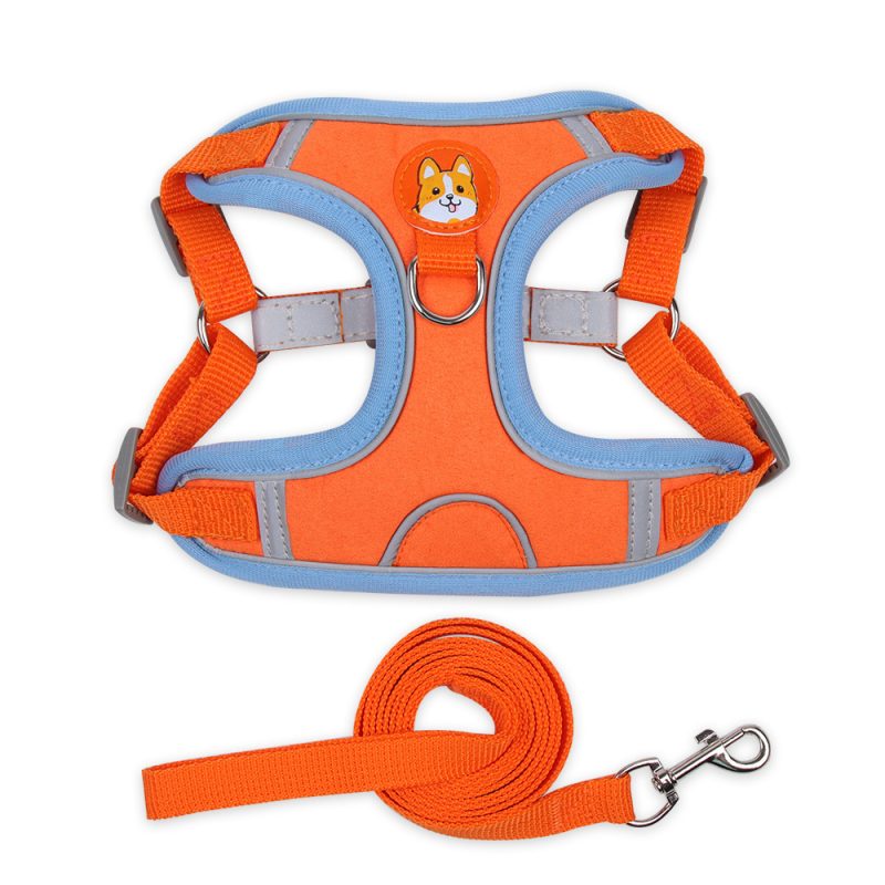 Dog Harness Cat Harness Reflective Dogs Leashs Soft Mesh Chest Strap - Image 4